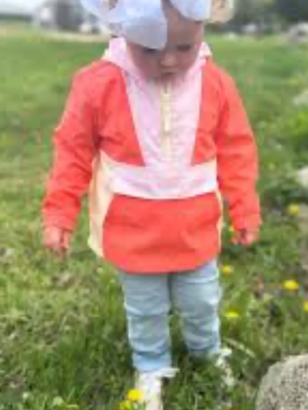 Cat & Jack Toddler Girls Colorblock Hooded Anorak Jacket sz 2T EUC $30R